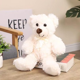 Wgxzyq Teddy Bear Stuffed Animal, 12 inch Soft Cuddly Stuffed Plush Bear, Gifts for Kids Baby Toddlers on Baby Shower, Valentine's Day (B-Beige)