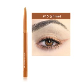 DekRion Eyeliner Pencil, Waterproof Eyeliner Long-lasting, Champagne-shine Eyeliners, High-Pigmented Colorful Eyeliners Easy To Use Eye Liner Pen for Women, Champagne-shine
