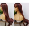 MSMYRNS 99J Ginger Orange Highlights Mixed Color Synthetic Wig With