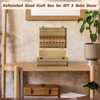 HIPNOOK Unfinished Wood Boxes Large Wooden Boxes with Hinged Lid