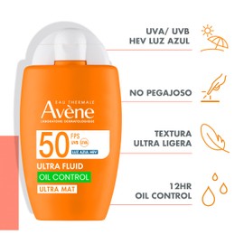 Avène Ultra Fluid, Protector Solar Ultra Mat, 50ml