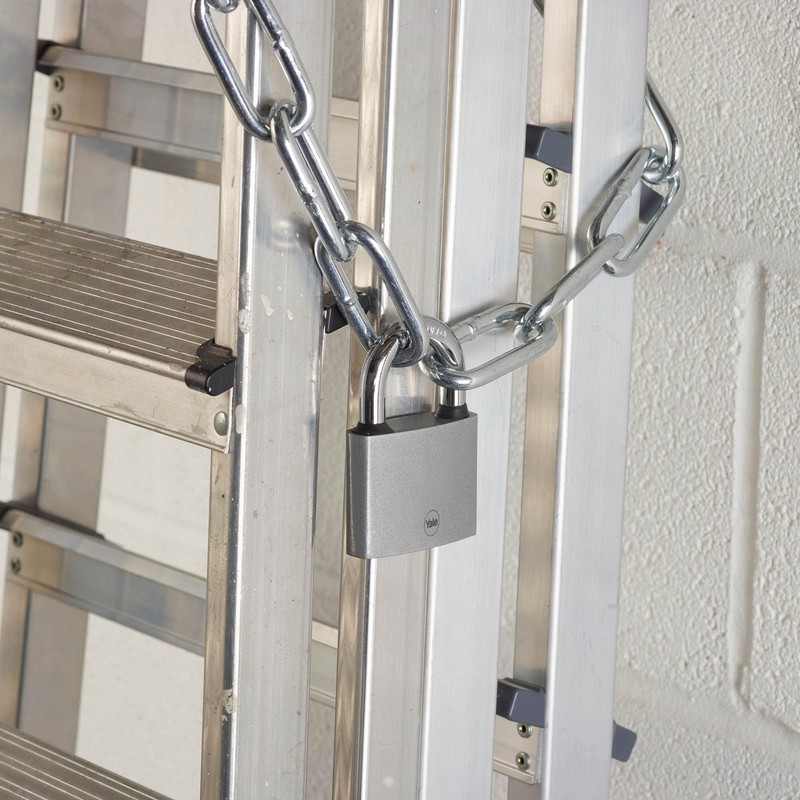 Yale - Y111S/32/116/1 Eisen-Vorhängeschloss 32 mm - Silber - Stahlbügel