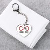 Herz & Heim® Metal Heart Shape Keyring with Your Own