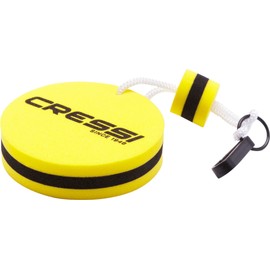 Cressi Unisex Floating Keychain, yellow, One Size UK