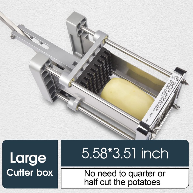French Fry Cutter, Sopito Professional Potato Cutter Stainless Steel with