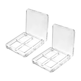 Outanaya 2PCS Empty Eyeshadow Palette for DIY Makeup Storage Transparent Makeup Subpackaging Boxes for Women