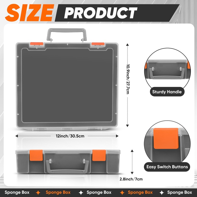 Miniature Storage Carrying Figure Case - 50 Slot Figurine Minature