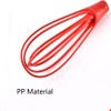 Whisk 29cm Flat Plastic Thick Wire Egg Frother Non-Stick Cookware