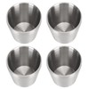 4pcs 304 Stainless Steel Cup Double Layer Insulated Thickened Cup
