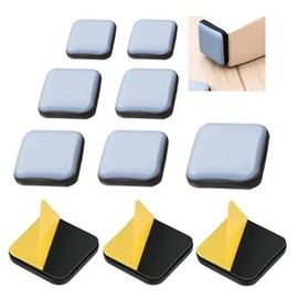 LIKENNY Furniture Slider Furniture Pads Chair Leg Covers 10 Pieces 5 Sizes 20mm/25mm/30mm/40mm/50mm Square Stick Furniture Moving Pads Furniture Protectors Soundproofing Anti-Scratch Furniture Foot