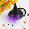 Baby Girls Mini Witch Hat Headband Infant Toddler Glitter Bow