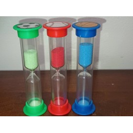 checkys sports Ball 3.5 inch two minute sand timer Baseball basketball soccer