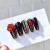 Chain Rose Handmade Nail Tips - Natural / 체인 로즈