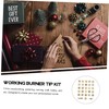 Gatuida 1 Set Alphabet Wood Burning Tip Set DIY Pyrography