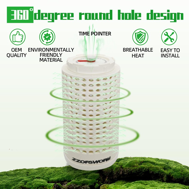 Inground Worm Farm Compost Bin Outdoor with Time Pointer for