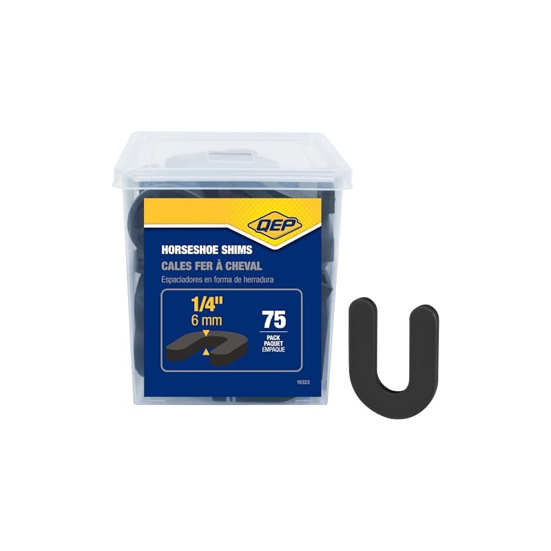 QEP 1/4" Horseshoe Shim Tile Spacers (75 Pack)