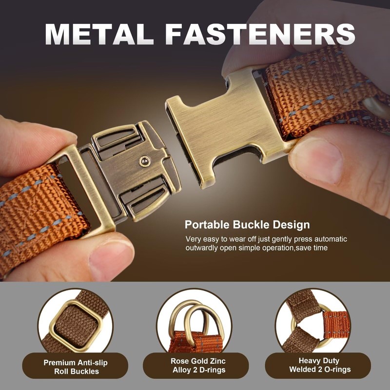 Didog Step in Dog Harness with Metal Buckles, Freedom Nylon