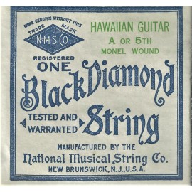 BLACK DIAMOND VINTAGE BLACK DIAMOND STRING, HAWAIIAN GUITAR A OR 5th MONEL WOUND