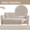 Pamhaven Soft Quilted Couch Cover with Pockets for Extra-Large Sofa,