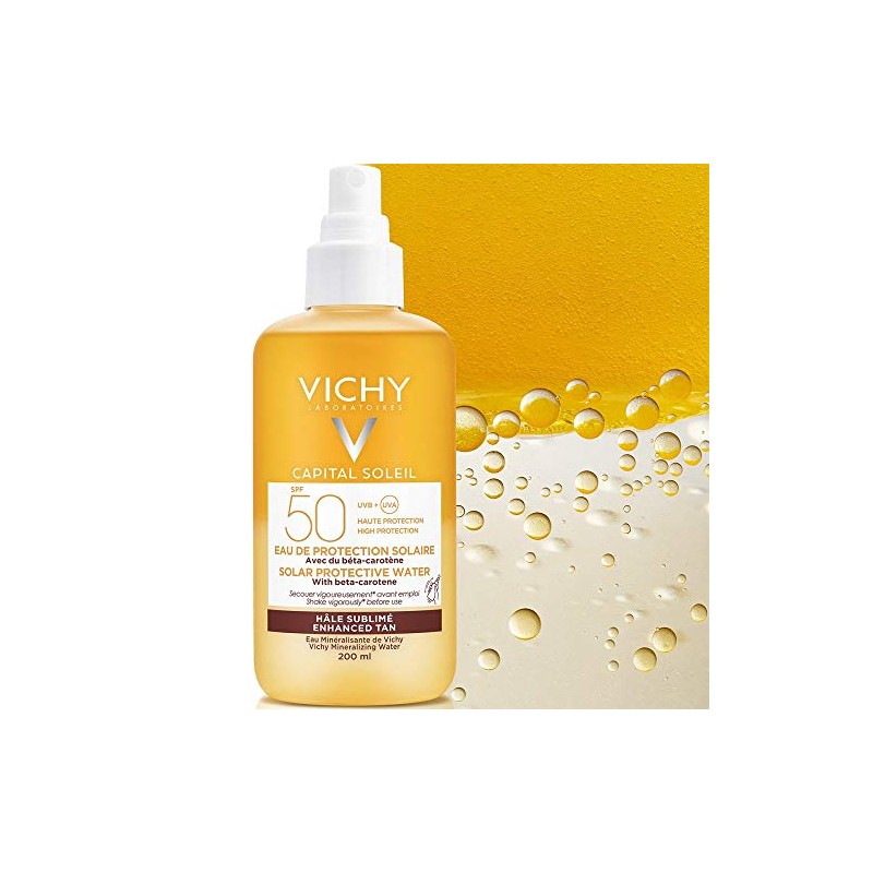 Vichy Capital Soleil Agua Solar Bronceadora FPS 50, 200ml