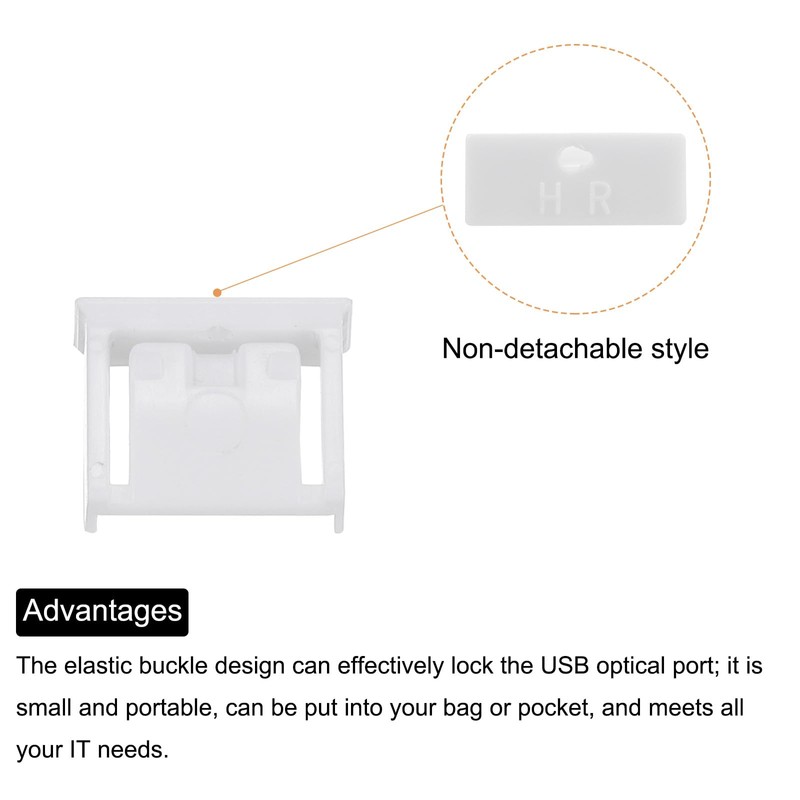 sourcing map 10pcs Port Blocker Locking USB Port/Dust PC Blocker