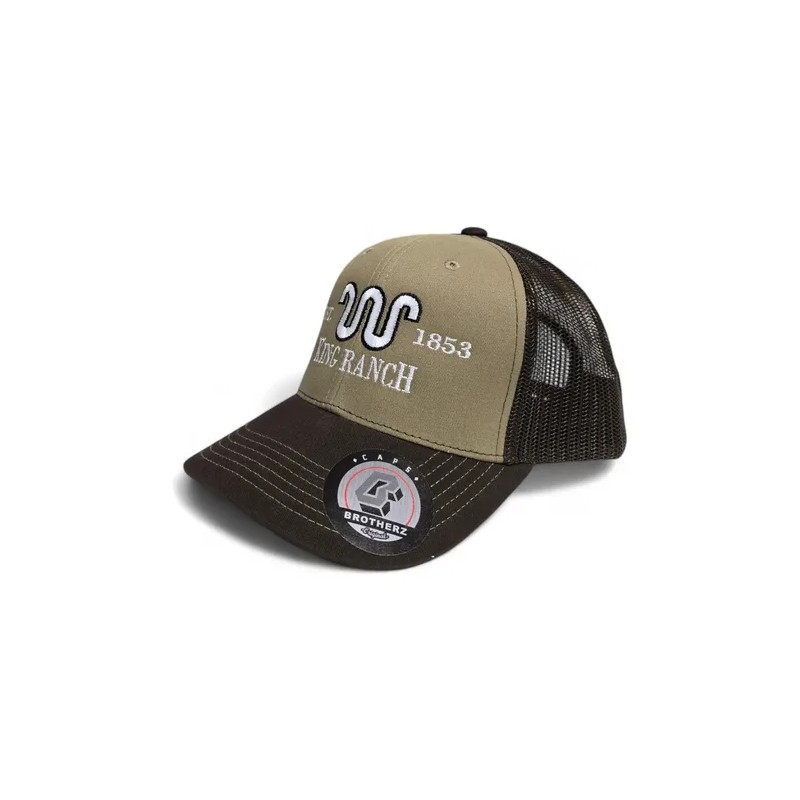 Gorra King Ranch Marron Blanco Snapback Cap Premium Vaqueras