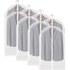 Protector Funda Ropa Traje 5pzs Guardar Cubrepolvo Colgante Bolsa Portatraje