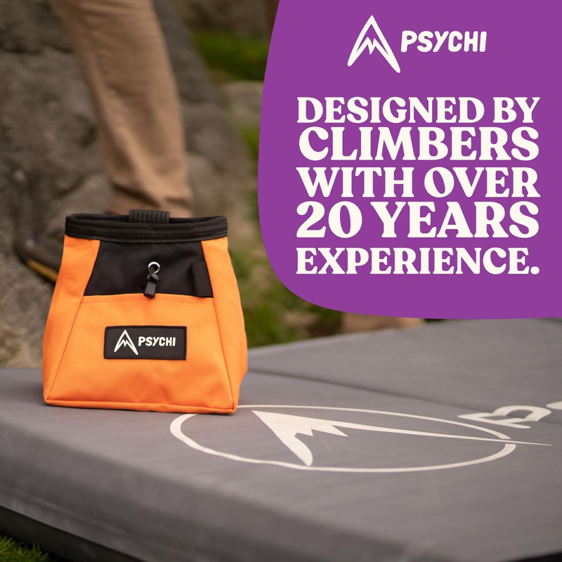 Psychi OG Chalk Bucket Starter Pack Bundle for Rock Climbing