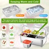 Countertop Food Serving Display Container with Clear Roll Top Cover,