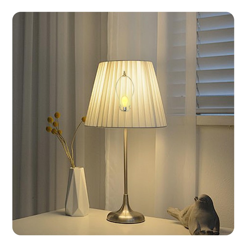 bociloy 2 Sets 9 Inch Lamp Shade Harp Holder Kit,