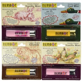 Balmshot BALMSHOT Lip Balm - Multipack of four (4) BALMSHOT SPF 15 Lip Balms