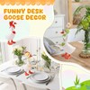 MZLUWM12 Pcs Mini Desk Goose Outfits 7 Inch Goose Outfits