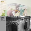 Wall Mounted Drying Rack for Laundry 23.6'', Foldable Laundry Drying