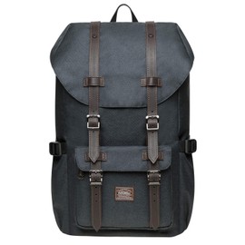 Kaukko Backpack for Men, Women and Students 17 Inch Backpack for 15 Inch Notebook, Casual Daypack, Dark grey[k1023]