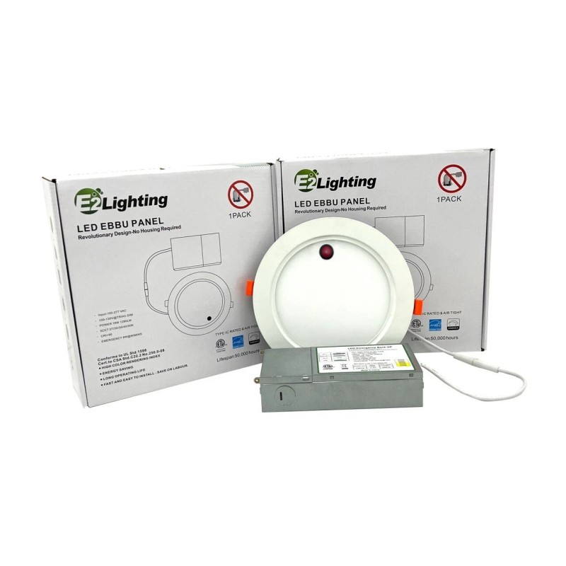E2 Lighting 6 Inch Recessed LED Light with 90 Mins