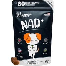 Waggys NAD+, Suplemento Antiedad y Longevidad para Perros, 60 pzs