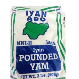 Iyan Ado 32oz Pounded Yam Thickening Agent Nigerian Fufu Ingredients for Cooking