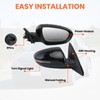 MOFOAP Passenger Side Mirror Compatible with 2014 2015 Kia Optima