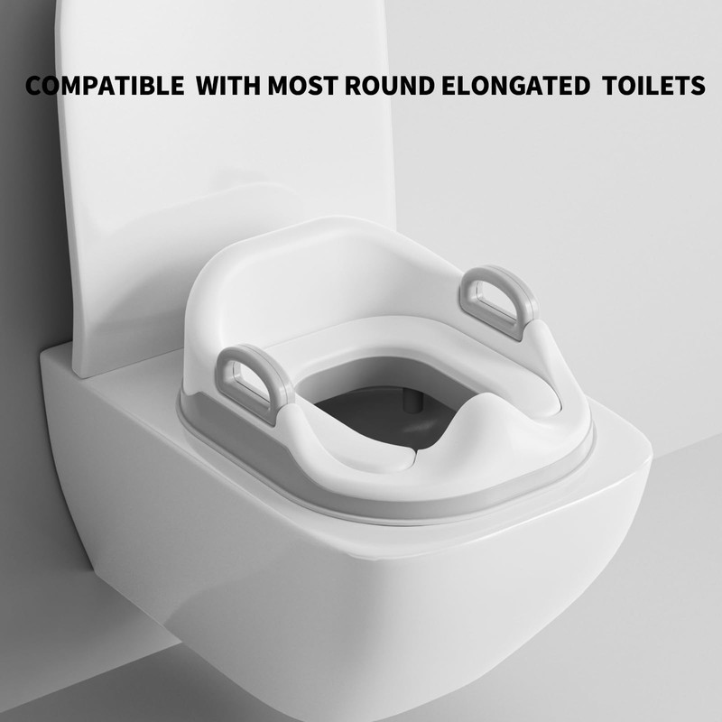 Toddler Potty Training Toilet Seat, Featuring Cushioned Portable Insert -