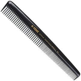 Kent SPC81 Peine de corte de vestir estilo salón con dientes anchos y finos, peine profesional de corte de pelo de peluquero para peinar y burlas para