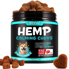 Calming Treats for Dogs,Dog Calming Chew,110 Soft Dog Calming Treats Becon Flavor, Dog Anxiety Relief,Storms,Barking,for All All Breeds and Sizes