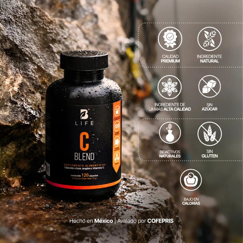 Vitamina Jengibre 120 Cápsulas 600 Apoya Energía Defensas Naturales Bienestar