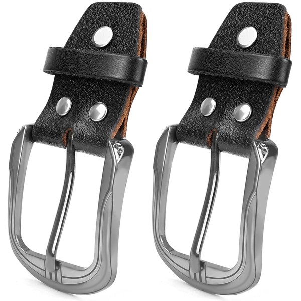 FLEXNOVA 2 Stück Gürtelschnalle, Leder Gürtelschnalle Herren Damen 40mm Gürtelschnallen