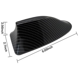 Shark Fin Antenna 170 x 75 x 70mm Replacement for 2017 Hyundai Sonata Limited Sedan 4-Door 2.0L 1998CC 122Cu. In. l4 GAS DOHC Turbocharged(Carbon Fiber) by Acupress