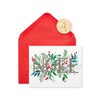 Papyrus Holiday Boxed Cards, Noel and Holly (20-Count)