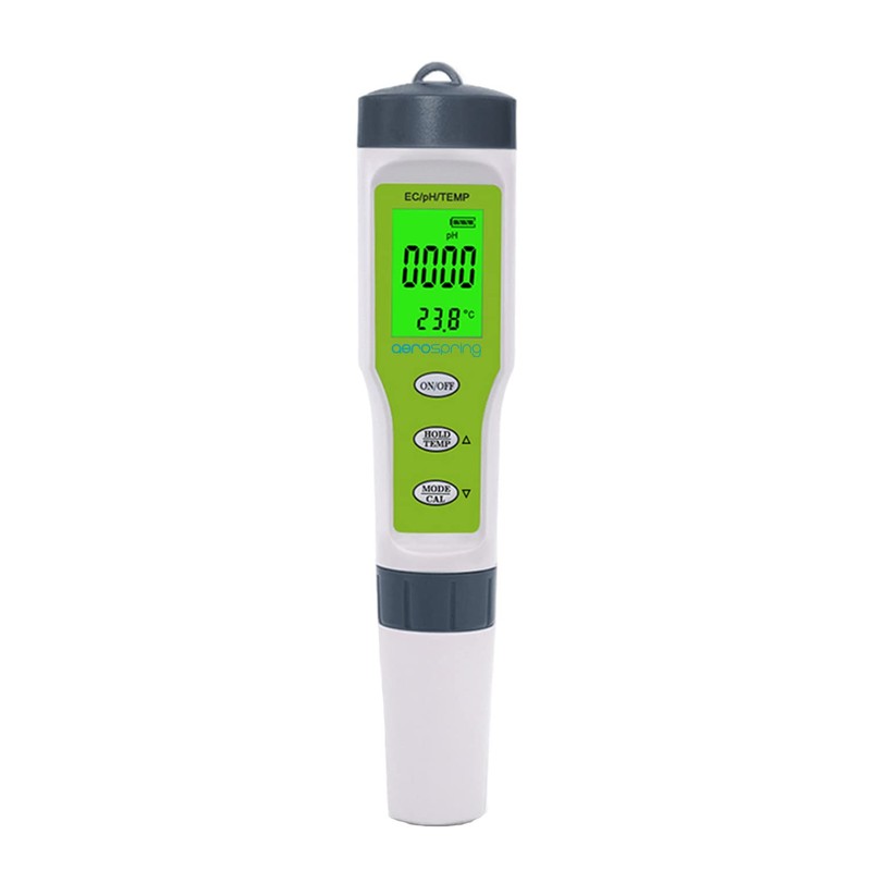 AEROSPRING 3-in-1 Waterproof Multifunction Digital Meter, Measures Electrical Conductivity (EC),