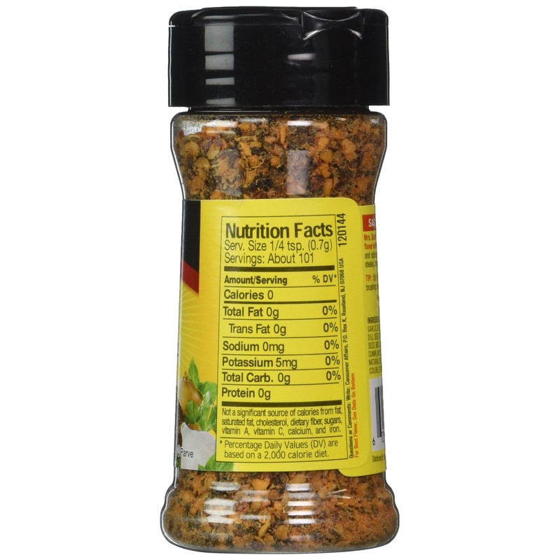 Mrs. Dash STEAK GRILLING BLEND Salt-Free Seasoning 2.5oz (2-pack)