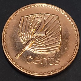 FIJI ~ 2001 ~ 2 Cents ~ Uncirculated ~ BU World Coin - Km#50A Oceania