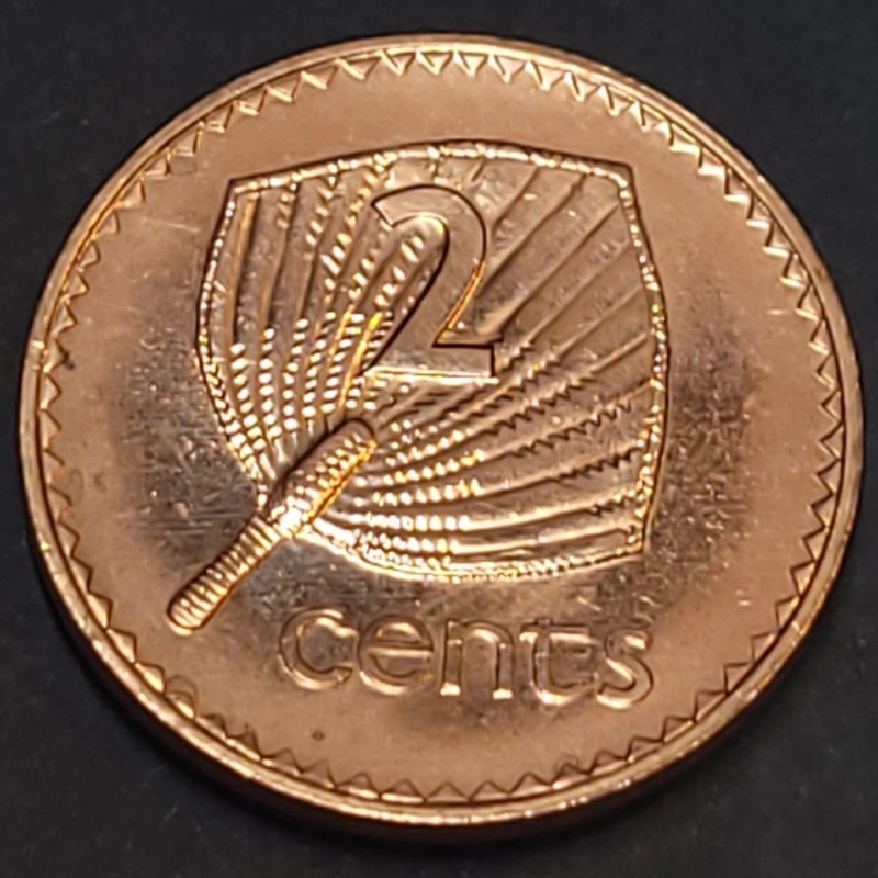 FIJI ~ 2001 ~ 2 Cents ~ Uncirculated ~ BU