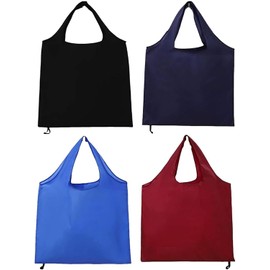 4 Bolsas Compra Reutilizables Plegables Ecológicas Lavables Ligeras